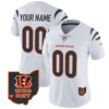 Bengals Ohio Patch Vapor Limited Custom Jersey V2 – All Stitched – Women – White