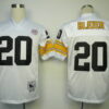 Pittsburgh Steelers #20 Rocky Bleier White Throwback Jersey