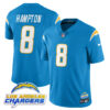 Men’s Los Angeles Chargers Alternate 2025 Jersey – All Stitched Blue Omarion Hampton – 8 Jersey