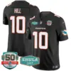 Mens Miami Dolphins Shula 347 Patch Vapor Limited Jersey V2 Tyreek Hill Jersey Black