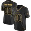 Denver Broncos Gold Vapor Limited Custom Jersey – All Stitched – Men – Black Gold