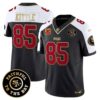 Men’s 49ers Faithful To The Bay Patch Vapor Limited Jersey V6 – All Stitched – Black Alternate – George Kittle