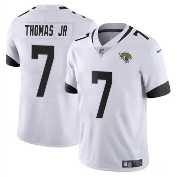 Men’s Jacksonville Jaguars #7 Brian Thomas Jr White 2024 Draft Vapor Untouchable Limited Football Stitched Jersey
