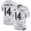 Baltimore Ravens #14 Kyle Hamilton 2024 FUSE Arctic Camo Salute To Service Limited Football Stitched Jersey