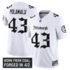 Men’s Pittsburgh Steelers ‘Gothic Steel City Edition’ Vapor Limited Jersey – All Stitched White Troy Polamalu Jersey