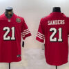 San Francisco 49Ers #21 Deion Sanders Red Vapor Untouchable Limited Stitched Jersey 3
