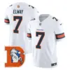 Mens Denver Broncos Throwback Vapor Limited Jersey V2 John Elway Jersey White