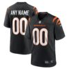 Cincinnati Bengals Nike Game Custom Jersey Black