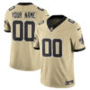 New Orleans Saints Golds Alternate Vapor Limited Custom Jersey – All Stitched Men Gold Jersey