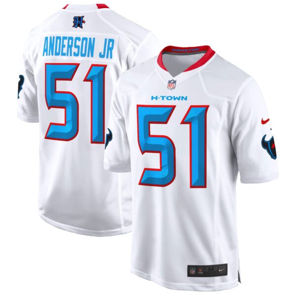 Houston Texans 2024 Game Jersey – All Stitched – White – Will Anderson Jr. Jersey