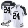 Men’s Raiders Nevada Silver State Patch Vapor Jersey V2 – All Stitched – Inverted – Charles Woodson