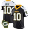 Men’s Packers Home Patch Vapor Jersey V3 – All Stitched – Black Alternate – Jordan Love