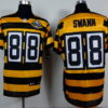 Nike Pittsburgh Steelers #88 Lynn Swann Yellow With Black Throwback 80TH Jersey
