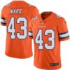 Nike Broncos #43 T.J. Ward Orange Men’s Stitched NFL Limited Rush Jersey
