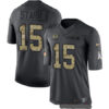 Men’s Green Bay Packers #15 Bart Starr Black Anthracite 2016 Salute To Service Stitched NFL Nike Limited Jersey