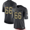 Men’s Green Bay Packers #66 Ray Nitschke Black Anthracite 2016 Salute To Service Stitched NFL Nike Limited Jersey