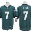 Size 60 4XL-Michael Vick Philadelphia Eagles #7 Green Stitched Nike Elite NFL Jerseys