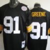 Pittsburgh Steelers #91 Kevin Greene Black Throwback Jersey