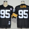 Pittsburgh Steelers #95 Greg Lloyd Black Throwback Jersey