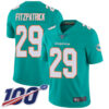 Dolphins #29 Minkah Fitzpatrick Aqua Green Team Color Men’s Stitched Football 100th Season Vapor Limited Jersey