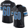 Men’s Detroit Lions #60 Graham Glasgow Black 2016 Color Rush Stitched NFL Nike Limited Jersey
