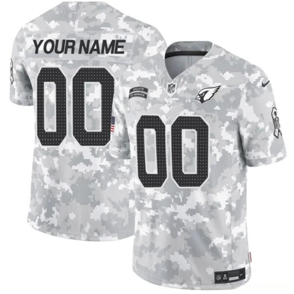 Arizona Cardinals Active Player Custom 2024 FUSE Arctic Camo Salute To Service Limited Football Stitched Jersey