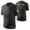 Minnesota Vikings #18 Justin Jefferson Black 2021 Golden Edition Limited Stitched Football Jersey