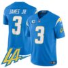 Men’s Chargers Vapor Limited Jersey V2 – All Stitched – Powder Blue – Derwin James Jr.