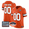 Denver Broncos Logo Patch Vapor Limited Custom Jersey – All Stitched – Men – Orange