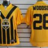 Nike Pittsburgh Steelers #26 Rod Woodson 1933 Yellow Throwback Jersey