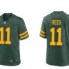 Men’s Green Bay Packers #11 Jayden Reed Green Stitched Game Jersey