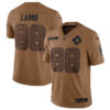 Men’s Dallas Cowboys #88 CeeDee Lamb 2023 Brown Salute To Service Limited Football Stitched Jersey