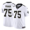Men’s New Orleans Saints #75 Taliese Fuaga White 2024 Draft F.U.S.E. Vapor Limited Football Stitched Jersey