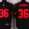 Men’s San Francisco 49ers #36 Merton Hanks Black Retired Player NFL Nike Elite Jersey