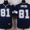 Men’s Dallas Cowboys #81 Terrell Owens Navy Blue Retired Player NFL Nike Elite Jersey