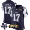 Men’s Cowboys 2023 NFC East Champions Patch Vapor Jersey – All Stitched – Navy – Brandon Aubrey