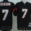 Cincinnati Bengals #7 Boomer Esiason Black Throwback Jersey