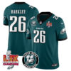 Philadelphia Eagles Super Bowl LIX Champions Jersey – All Stitched – Green – Saquon Barkley – 26 Jersey