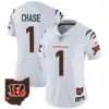 Womens Cincinnati Bengals 2024 Vapor Limited Jersey Ja’marr Chase Jersey White