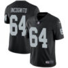 Men’s Las Vegas Raiders #64 Richie Incognito Limited Black Team Color Vapor Untouchable Jersey