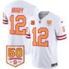 Tampa Bay Buccaneers ’76 Vapor Limited Jersey – All Stitched N1 – White Limited – Tom Brady Jersey