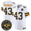Pittsburgh Steelers Throwback 1933 Patch Vapor Limited Jersey – All Stitched – White – Troy Polamalu Jersey