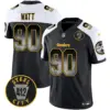 Mens Pittsburgh Steelers Arch Smoke 412 Patch Vapor Limited Jersey Tjwatt Jersey Alternate