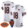 Chicago Bears Honor Virginia Halas McCaskey Jersey – All Stitched – White – Caleb Williams – 18 Jersey