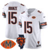 Chicago Bears Honor Virginia Halas McCaskey Jersey – All Stitched – White – Rome Odunze – 15 Jersey