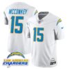 Los Angeles Chargers Alternate 2025 Jersey – All Stitched – White – Ladd McConkey – 15 Jersey