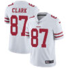 Nike San Francisco 49ers #87 Dwight Clark White Men’s Stitched NFL Vapor Untouchable Limited Jersey