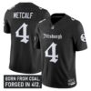 Pittsburgh Steelers ‘Gothic Steel City Edition’ Vapor Limited Jersey – All Stitched – Black – DK Metcalf Jersey