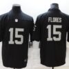 Men’s Las Vegas Raiders #15 Tom Flores Black 2021 Vapor Untouchable Stitched NFL Nike Limited Jersey