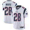 Nike New England Patriots #28 James White White Men’s Stitched NFL Vapor Untouchable Limited Jersey